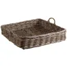 Plateaux en poelet gris (Lot de 2)