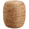 Pouf en jacinthe tressée