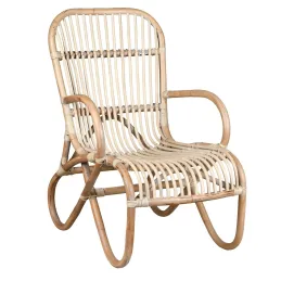 Fauteuil cocooning en rotin naturel