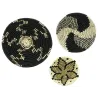 Corbeilles rondes en jonc (Lot de 3)