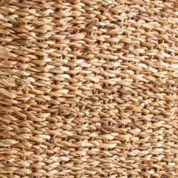 Cache-pots carrés en jonc de mer naturel (Lot de 4)