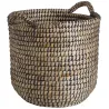 Cache-pots ronds en jonc (lot de 3)