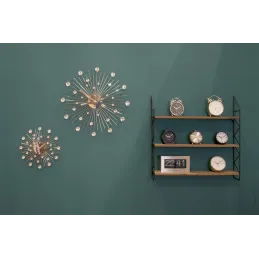 Horloge ronde en métal Sunburst 50 cm