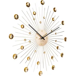 Horloge ronde en métal Sunburst 50 cm