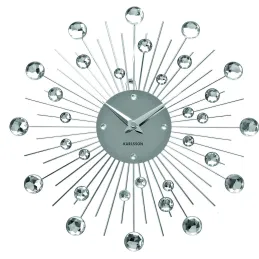 Horloge ronde en métal Sunburst 30 cm