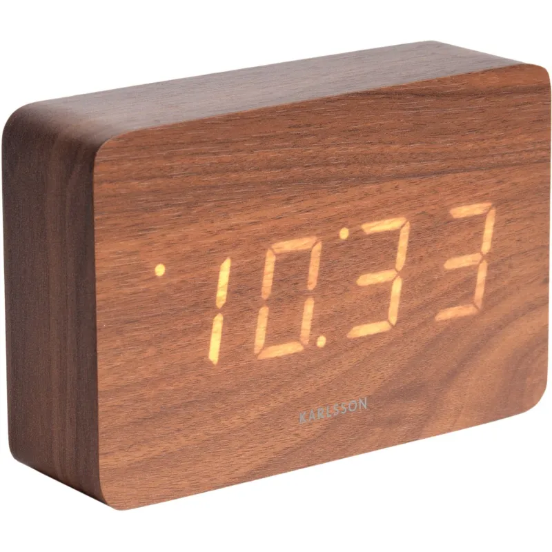 Réveil rectangulaire en bois Square
