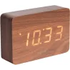 Réveil rectangulaire en bois Square