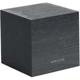 Réveil en bois carré Cube