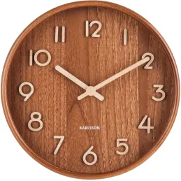 Horloge en bois Pure 22 cm