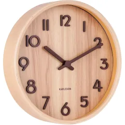 Horloge en bois Pure 22 cm