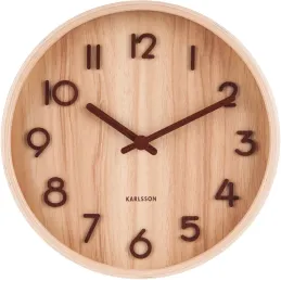 Horloge en bois Pure 22 cm