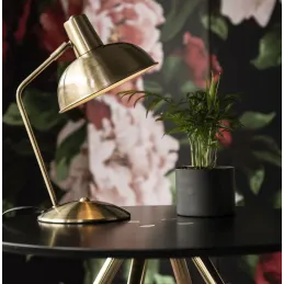 Lampe à poser en métal brossé Hood
