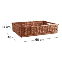 Panier ouvreuse cinéma en osier