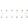 Patère 12 crochets en bois Saturnus