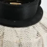 Lanterne ronde en bois et coton