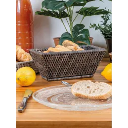 Corbeille rectangulaire en rotin Banneton