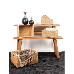 Panier de rangement en rotin naturel