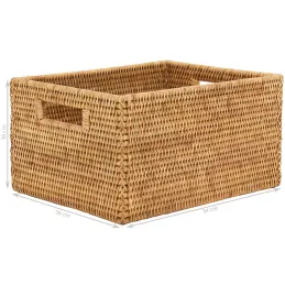 Panier de rangement en rotin naturel
