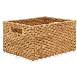Panier de rangement en rotin naturel