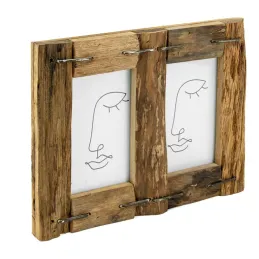 Cadre photo 10x15cm en bois recyclé