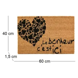 Paillasson en fibre de coco 60 x 40 cmi