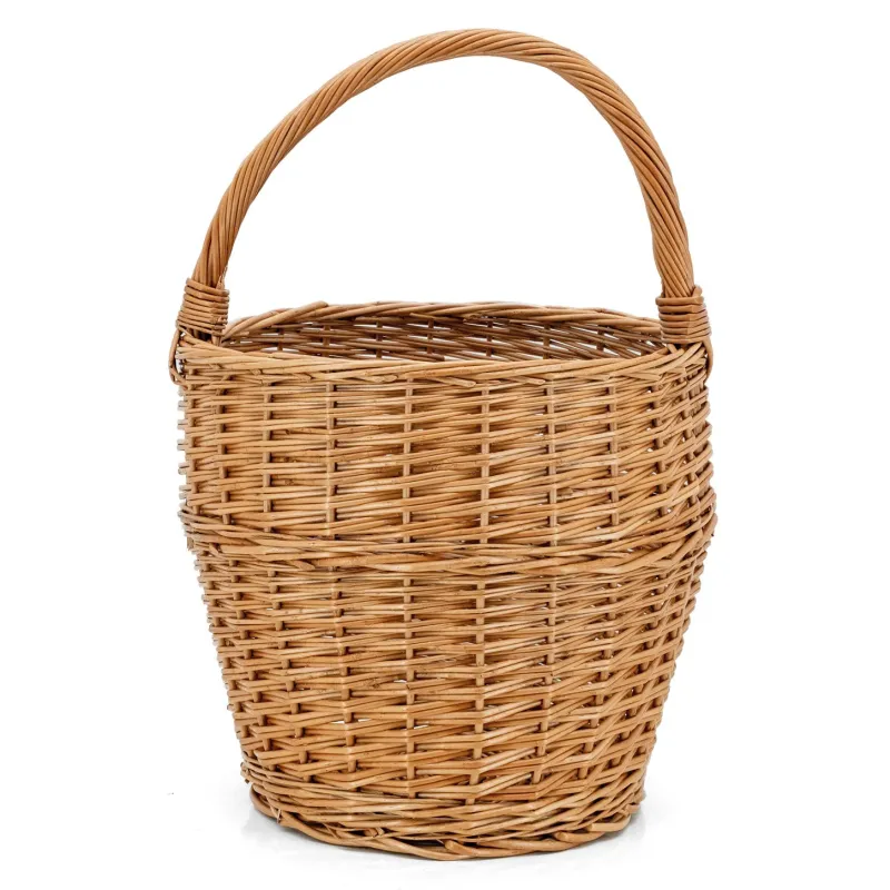 Panier rond en osier buff 30 cm