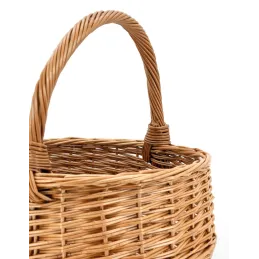 Panier rond en osier buff 30 cm
