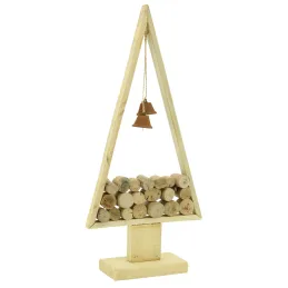 Sapin en bois et métal avec cloches