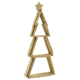 Sapin en bois flotté avec étoile
