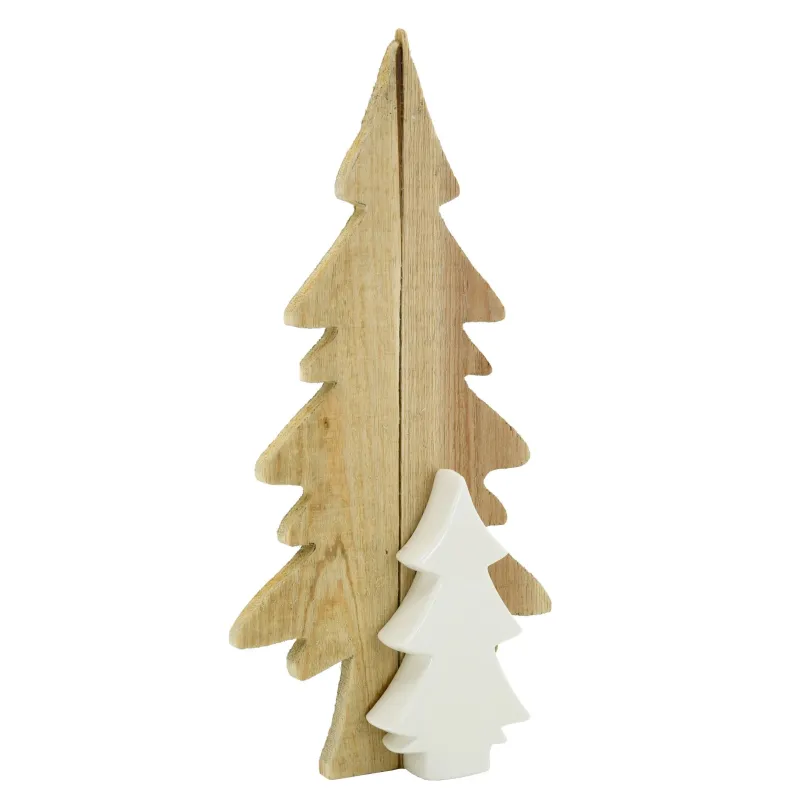 Sapin à poser en bois et céramique