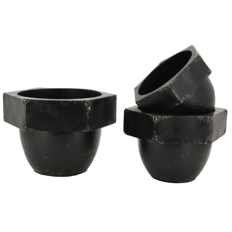 Cache-pots en métal  (Lot de 3)