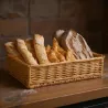 Manne en osier naturel avec passe-main