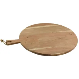 Planche à découper ronde en acacia naturel