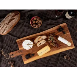 Planche à découper en acacia et jute