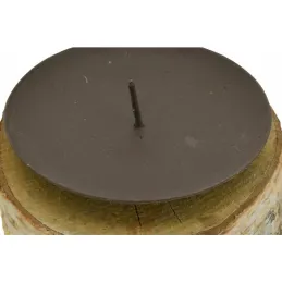 Bougeoirs en bouleau et métal (Lot de 3)