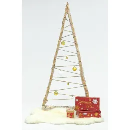Sapin minimaliste en bouleau et corde