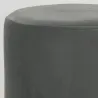 Pouf en velours et métal doré