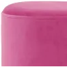 Pouf en velours et métal doré