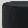 Pouf en velours et métal doré