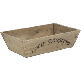 Corbeille en bois Colis gourmand