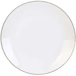 Assiette en porcelaine avec liseré doré