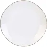 Assiette en porcelaine avec liseré doré