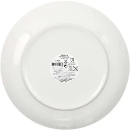 Assiette en porcelaine avec liseré doré