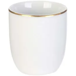 Tasse en porcelaine liseré doré 18 cl