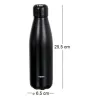 Bouteille de transport en acier inoxydable double paroi 50 cl