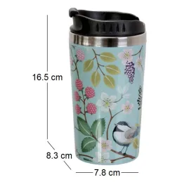 Mug de transport double paroi imprimé végétal 35 CL