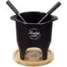 Service à fondue à la bougie duo