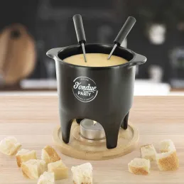 Service à fondue à la bougie duo