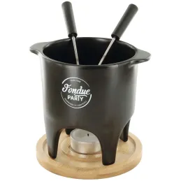 Service à fondue à la bougie duo