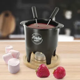 Service à fondue à la bougie duo